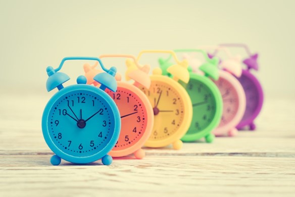 colorful clocks write faster