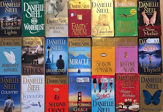 Danielle Steele book collection; writer who has found extreme success